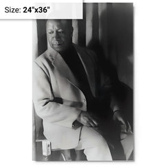 Beauford Delaney metal print on a plain backdrop in size 24"x36".
