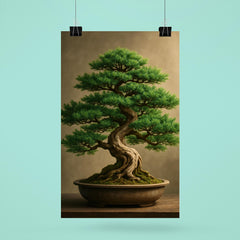 Beautiful vibrant juniper bonsai poster 6
