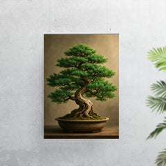 Beautiful vibrant juniper bonsai poster 7