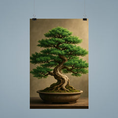 Beautiful vibrant juniper bonsai poster 9