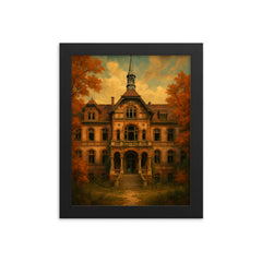 Beelitz Heilstätten Sanatorium Germany framed print on a plain backdrop in size 8"x10".