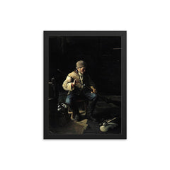 Before the Chase by Adolf von Becker framed print on a plain backdrop in size 12"x16".