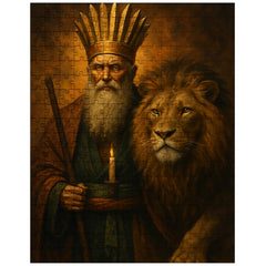 Bektashi dervish with lion and twelvefold crown jigsaw puzzle