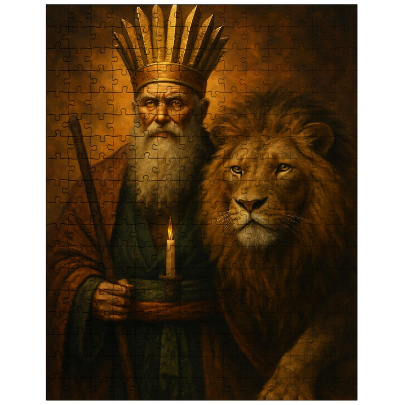 Bektashi dervish with lion and twelvefold crown jigsaw puzzle