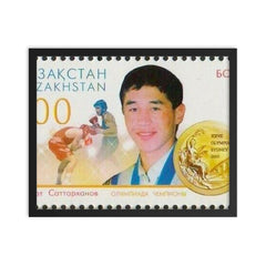 Bekzat Sattarkhanov framed print on a plain backdrop in size 16"x20".