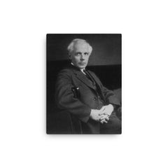 Bela Bartok canvas print on a plain backdrop in size 12"x16".