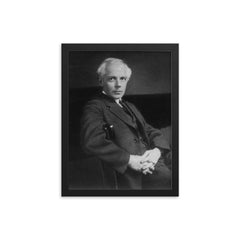 Bela Bartok framed print on a plain backdrop in size 12"x16".