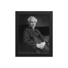 Bela Bartok framed print on a plain backdrop in size 8"x10".
