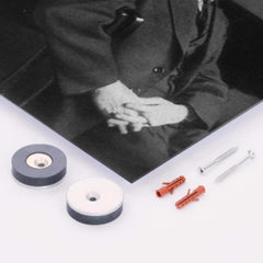 Bela Bartok metal print mockup