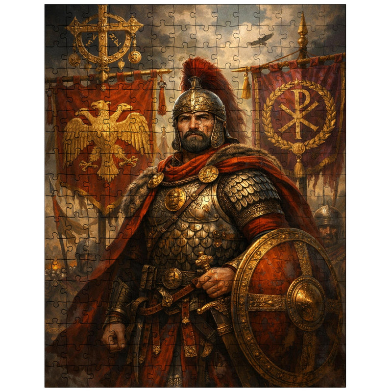 Belisarius beside Byzantine battle standards jigsaw puzzle