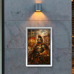Belisarius beside Byzantine battle standards poster 2
