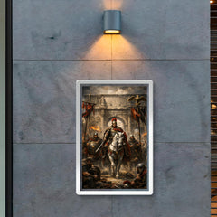 Belisarius entering Rome beneath torn standards poster 2