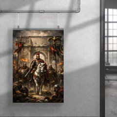 Belisarius entering Rome beneath torn standards poster 4