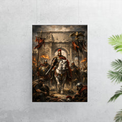 Belisarius entering Rome beneath torn standards poster 7