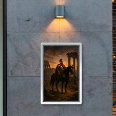 Belisarius in ruined Rome at twilight poster 2