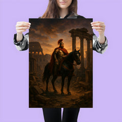 Belisarius in ruined Rome at twilight poster 3