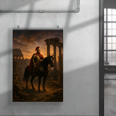 Belisarius in ruined Rome at twilight poster 4