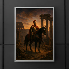 Belisarius in ruined Rome at twilight poster 5