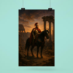 Belisarius in ruined Rome at twilight poster 6
