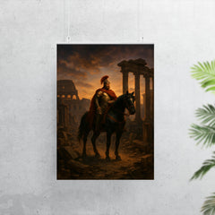 Belisarius in ruined Rome at twilight poster 7