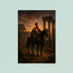 Belisarius in ruined Rome at twilight poster 8