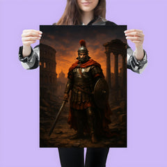 Belisarius in ruined Rome twilight poster 3