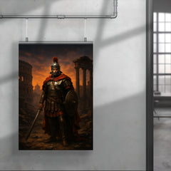 Belisarius in ruined Rome twilight poster 4