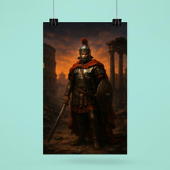 Belisarius in ruined Rome twilight poster 6