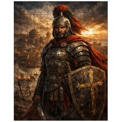 Belisarius in weathered armor before Ravenna jigsaw puzzle