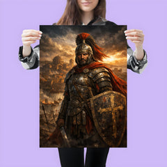 Belisarius in weathered armor before Ravenna poster 3