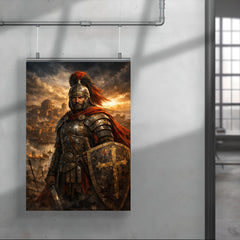 Belisarius in weathered armor before Ravenna poster 4