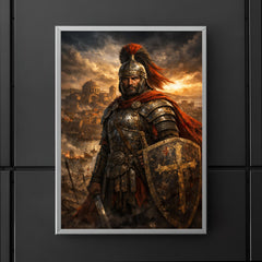 Belisarius in weathered armor before Ravenna poster 5