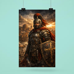 Belisarius in weathered armor before Ravenna poster 6
