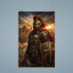 Belisarius in weathered armor before Ravenna poster 9