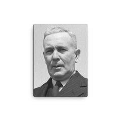 Ben Chifley canvas print on a plain backdrop in size 12"x16".