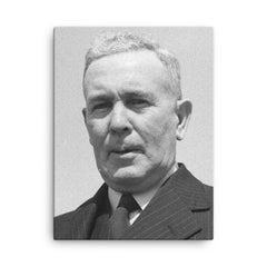 Ben Chifley canvas print on a plain backdrop in size 18"x24".