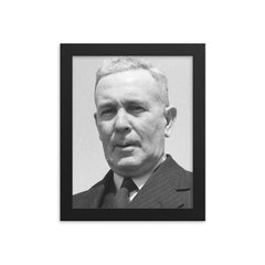 Ben Chifley framed print on a plain backdrop in size 8"x10".