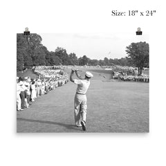 Ben Hogan famous golf shot poster 5