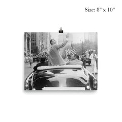 Ben Hogan seated on the back of a car in his homecoming parade on Broadway poster 4
