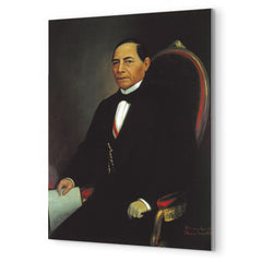 Benito Juarez metal print mockup