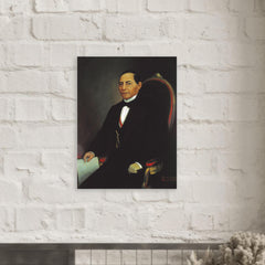 Benito Juarez metal print mockup