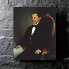 Benito Juarez metal print mockup