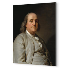 Benjamin Franklin metal print mockup