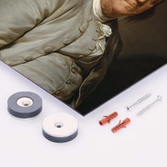 Benjamin Franklin metal print mockup