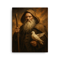 Benjamin Lay canvas print on a plain backdrop in size 16"x20".