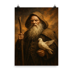 Benjamin Lay poster on a plain backdrop in size 8"x10".