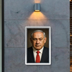 Benjamin Netanyahu portrait poster 2