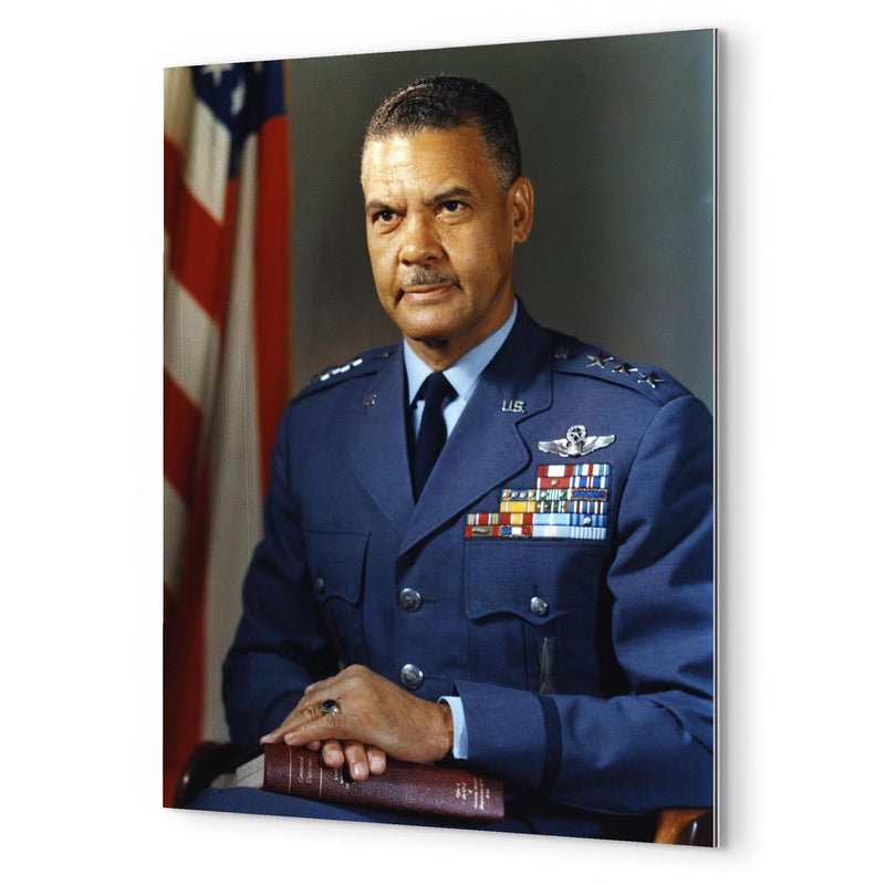 Benjamin O Davis Jr metal print mockup