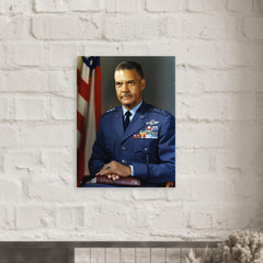 Benjamin O Davis Jr metal print mockup