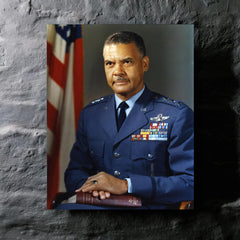 Benjamin O Davis Jr metal print mockup